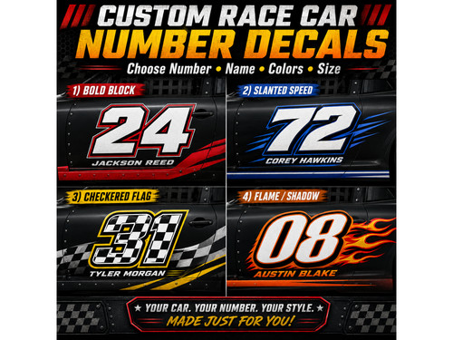 Custom race car number - custom,