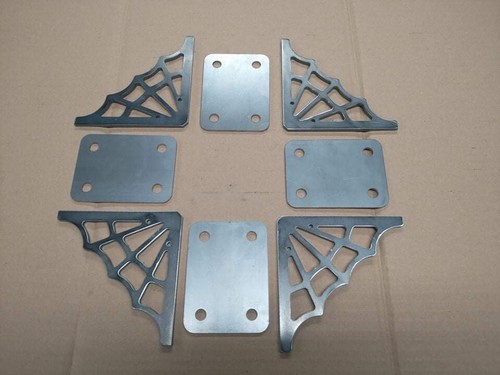 Spider web steel gussets - steel, 5mm